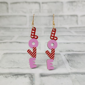 "Love" Earrings